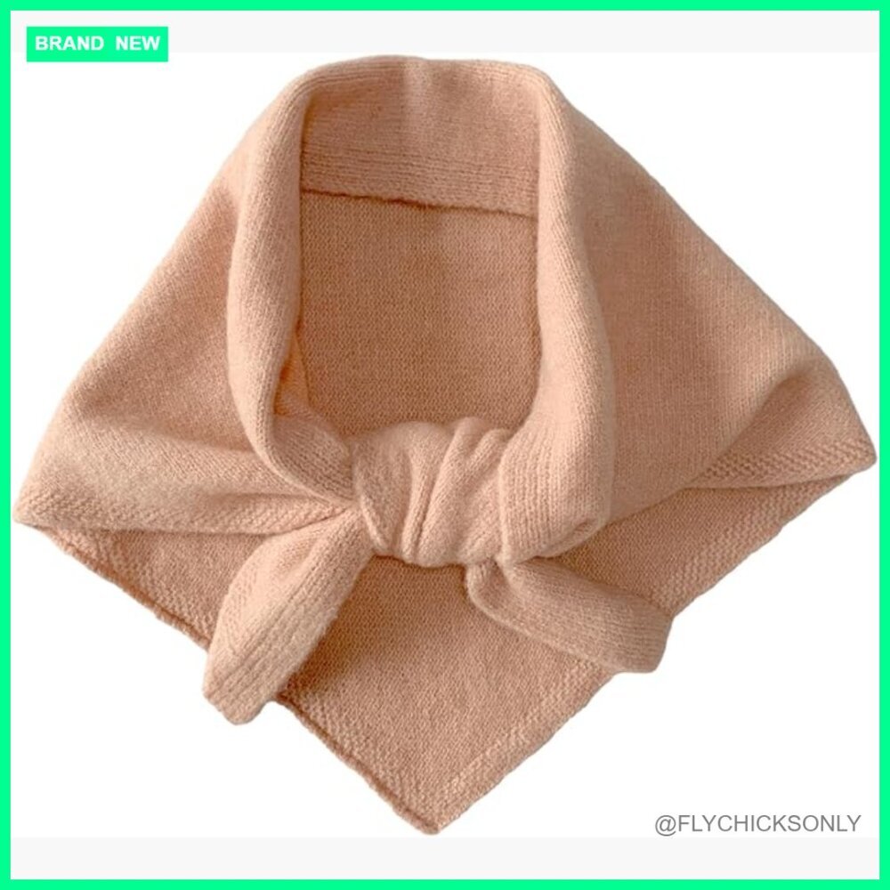 Wool Knit Triangle Scarf Headscarf Y2K Streetwear Accessory